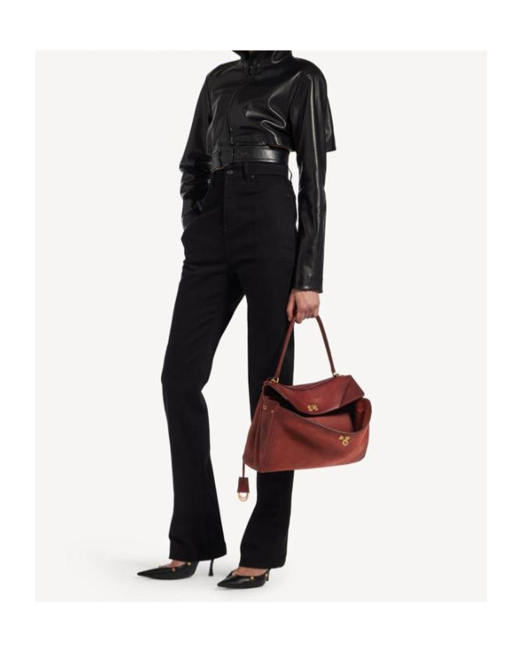 Balenciaga Red Rodeo Handbag Medium
