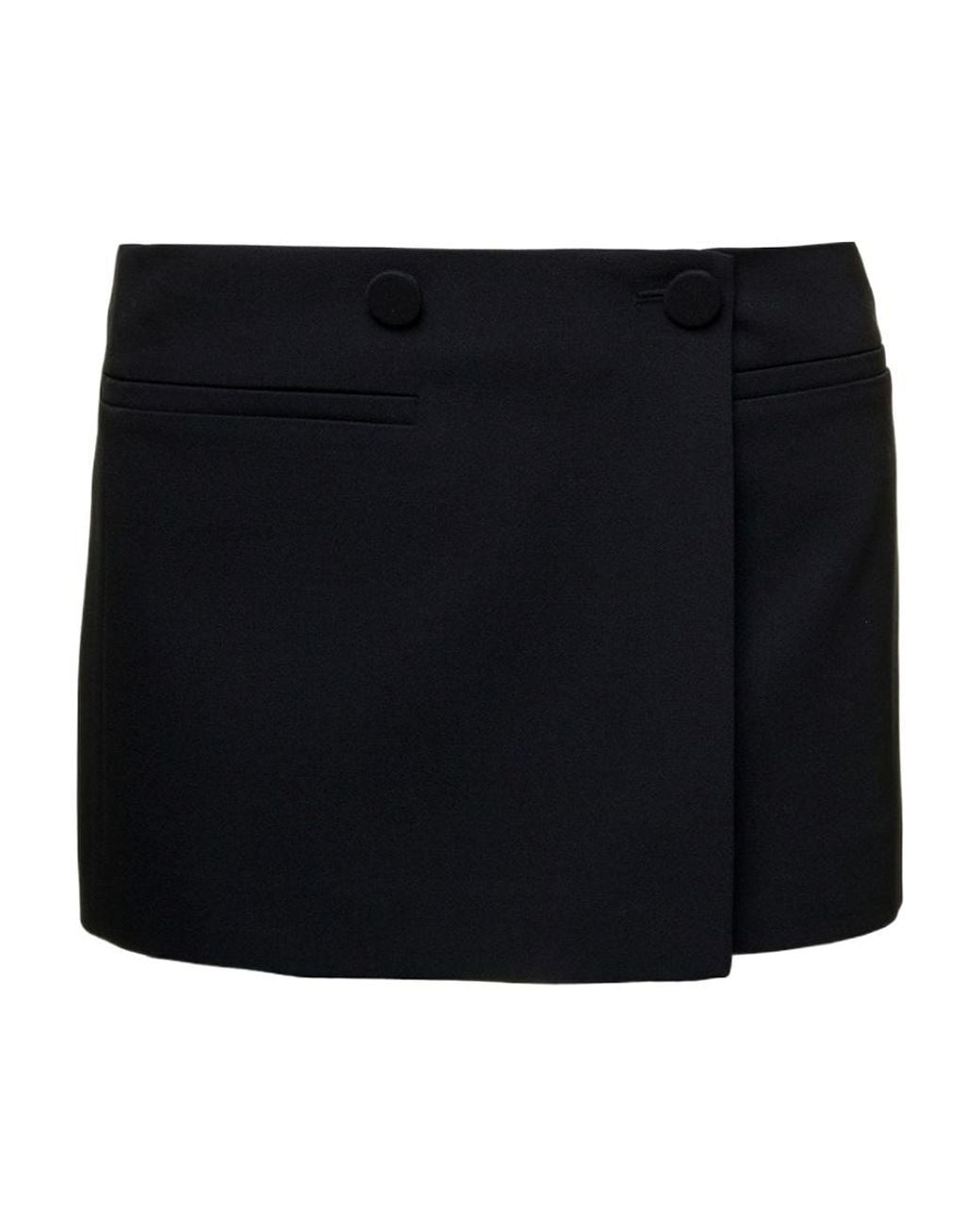 Valentino Black Minifalda Mid-Rise Mini Skirt