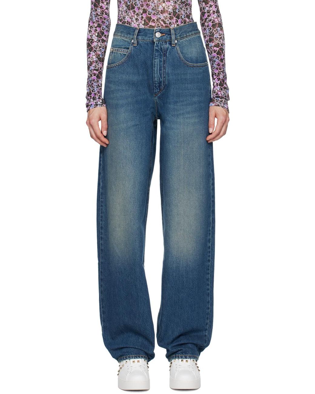 Isabel Marant Blue Joanny Mid-Rise Jeans