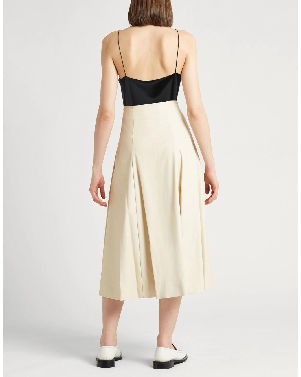 Max Mara Black Solid-Colored Satin Camisole