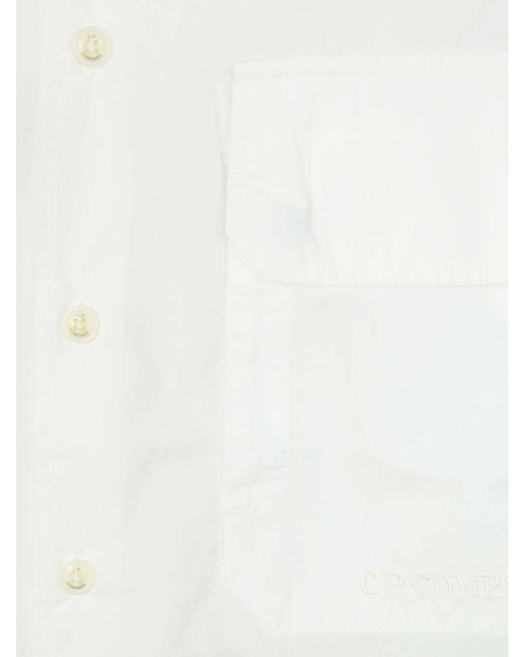C P Company White Short-Sleeved Shirt for men