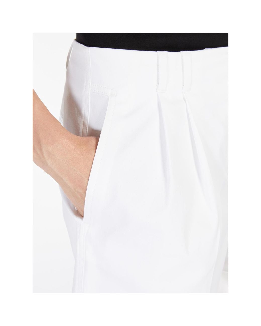 Max Mara White Studio Bergen Turn-Up Hem Shorts
