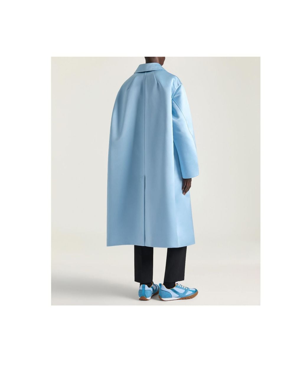 Givenchy Blue Couture Seam Coat for men