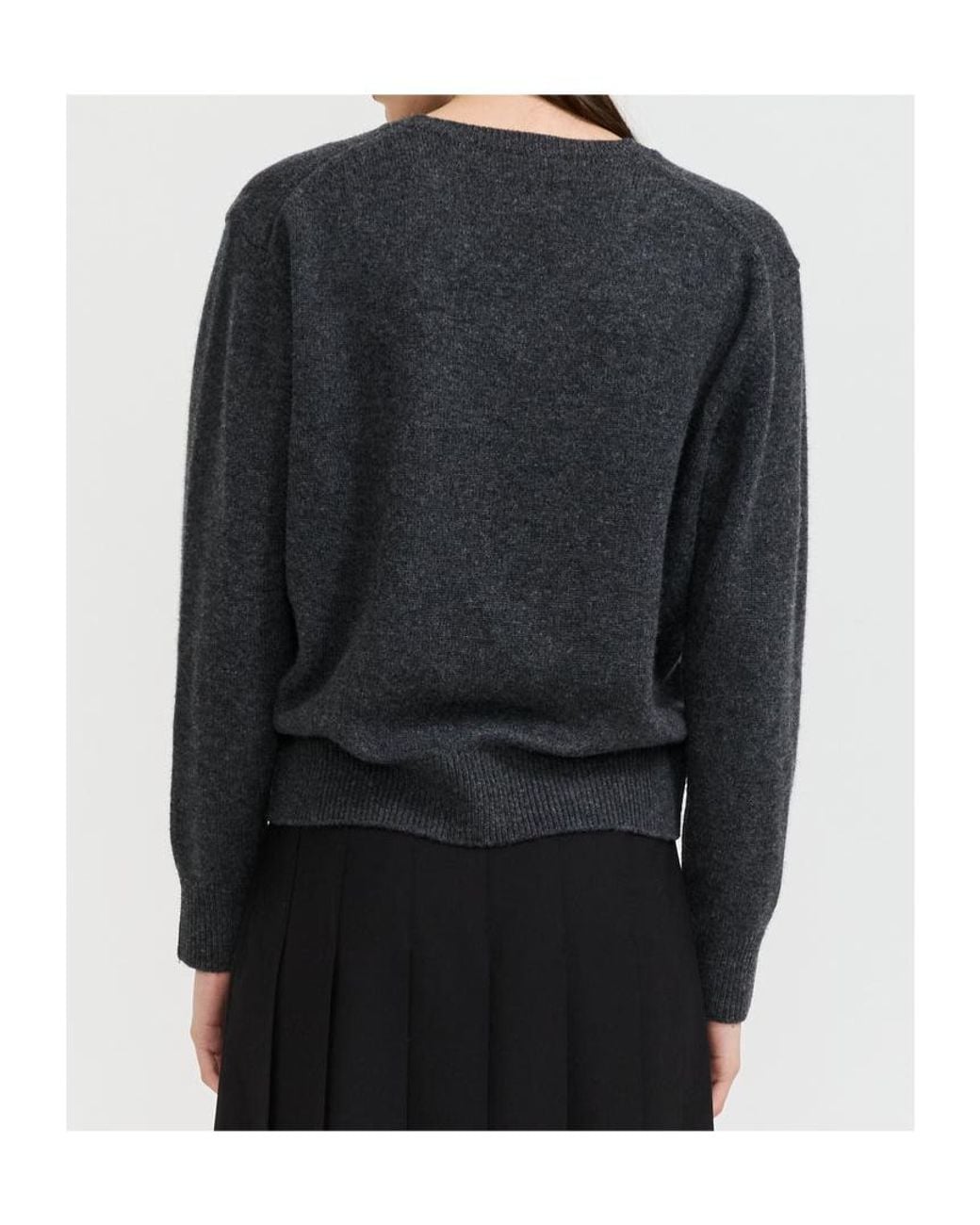 DUNST Black V-Neck Knitted Sweater for men