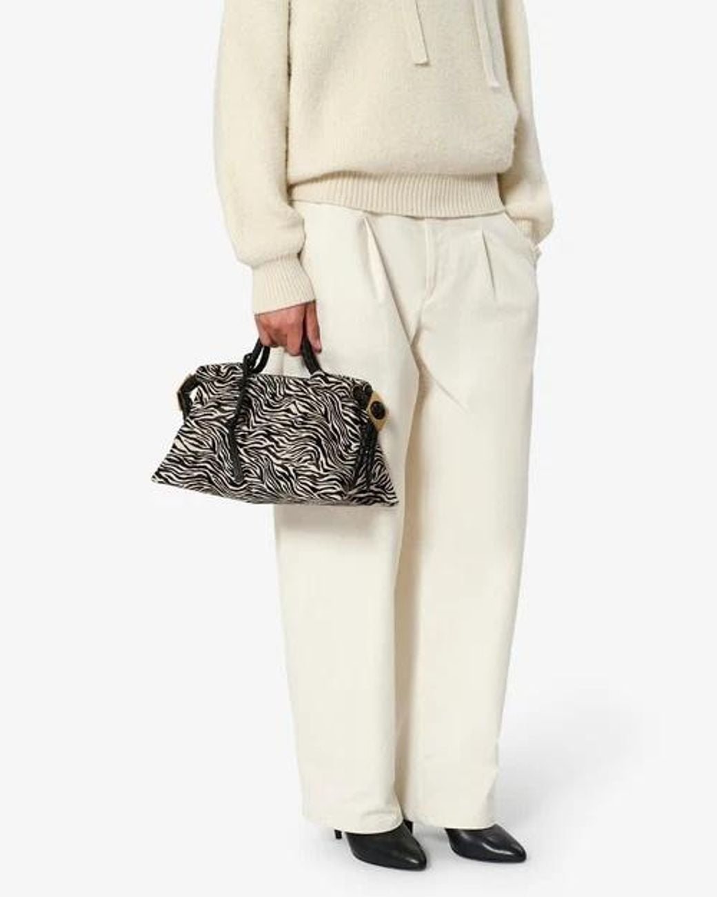 Isabel Marant Black Print Handbag