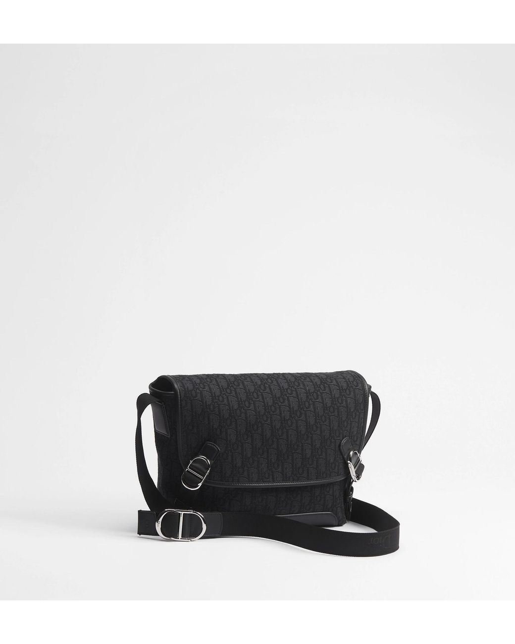 Dior Black Small Jett Messenger Bag With Flap for men