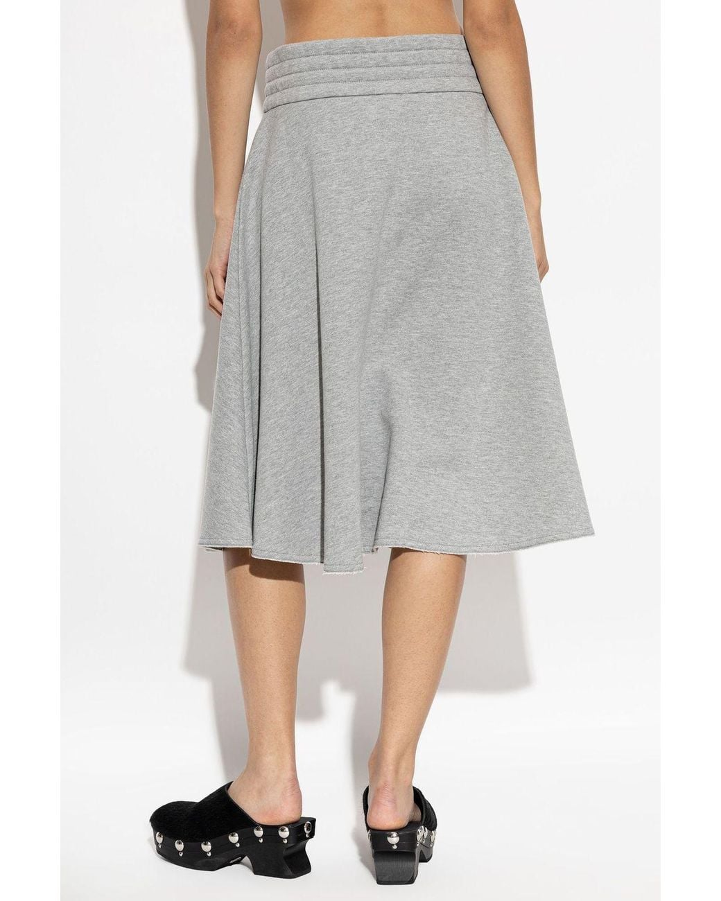 AVAVAV Gray Drawstring Flared Skirt