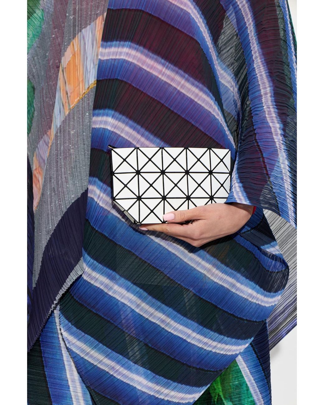 Issey Miyake White Zip-Top Clutch for men