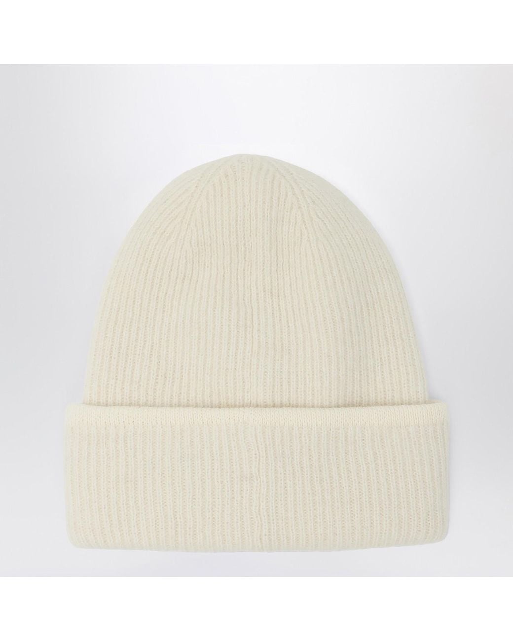 Jacquemus White Ribbed Hat