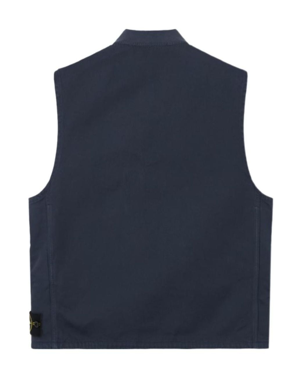 Stone Island Blue Utility Vest for men