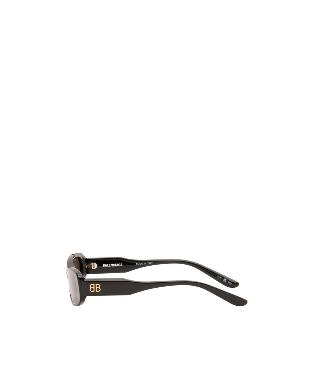 Balenciaga White Eyewear Rectangular Frame Sunglasses