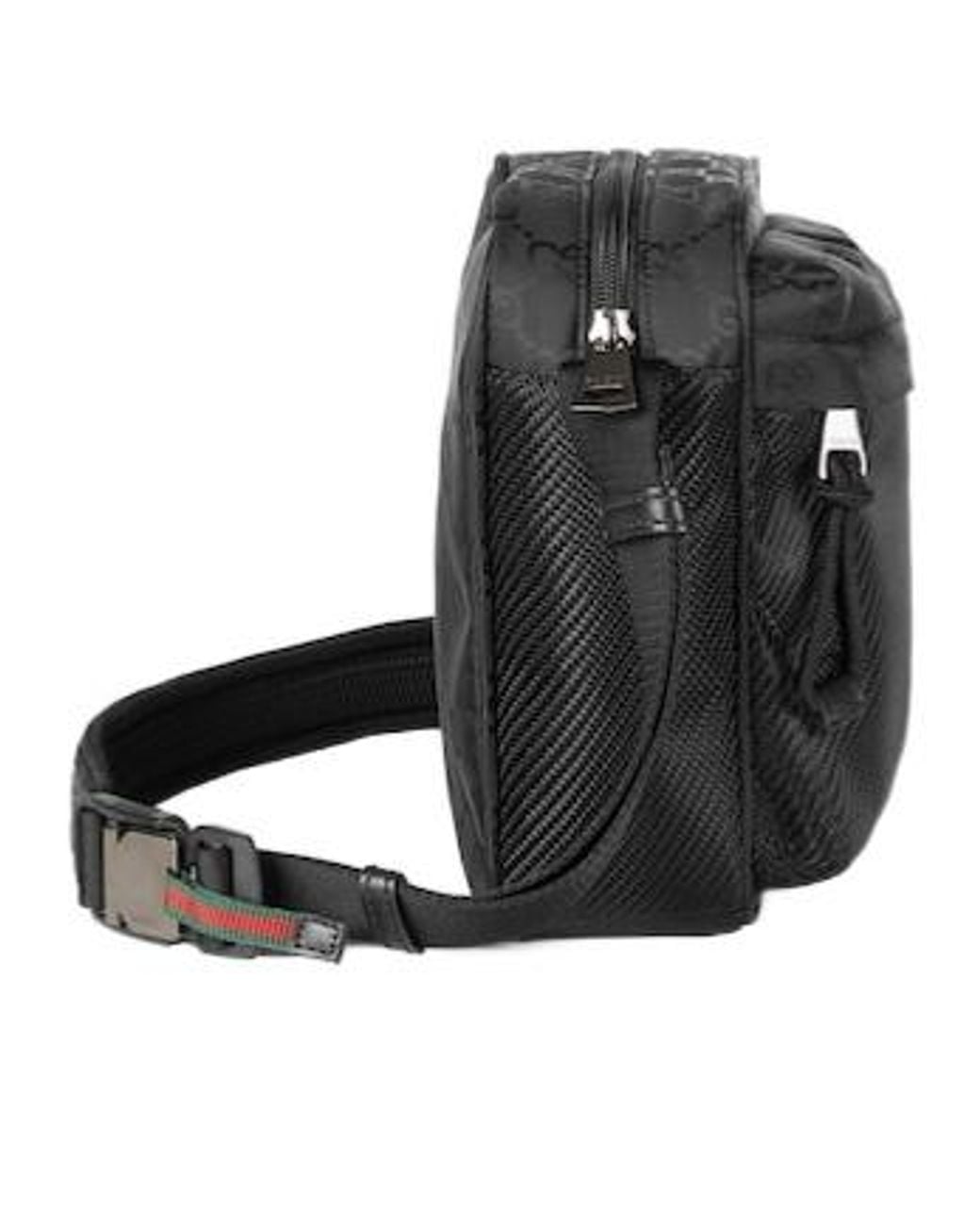 Gucci Black Nexus Zip-Up Small Crossbody Bag for men