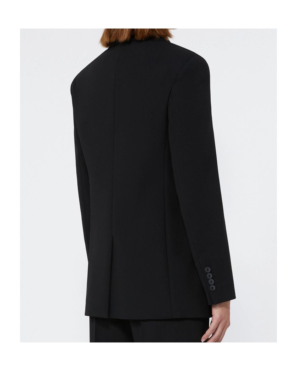 Max Mara Black Lampada Single-Breasted Blazer