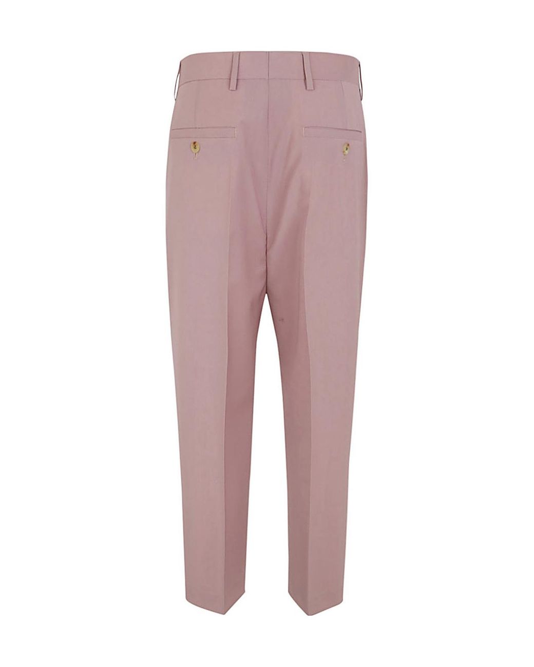 Rick Owens Purple Pressed-Creased Wool Trousers