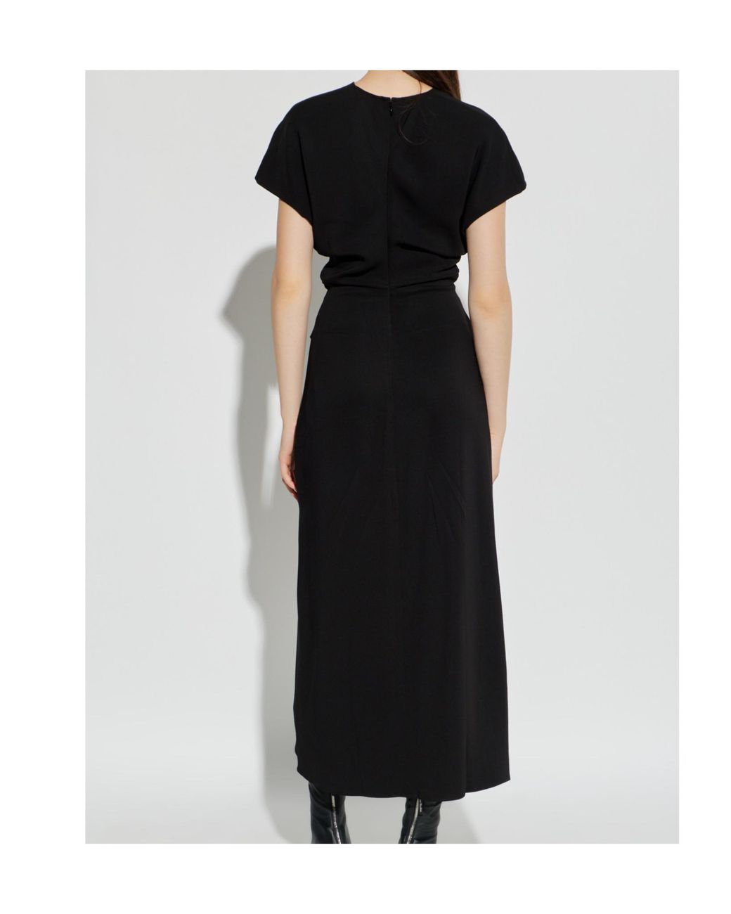 Anine Bing Black Zadig V-Neck Maxi Dress