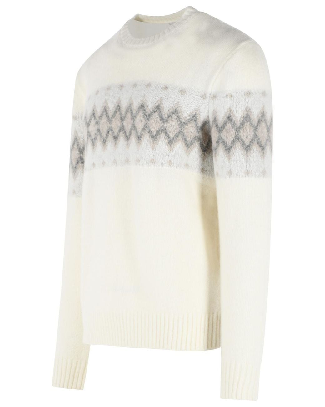 Eleventy White Long-Sleeved Knitwear for men