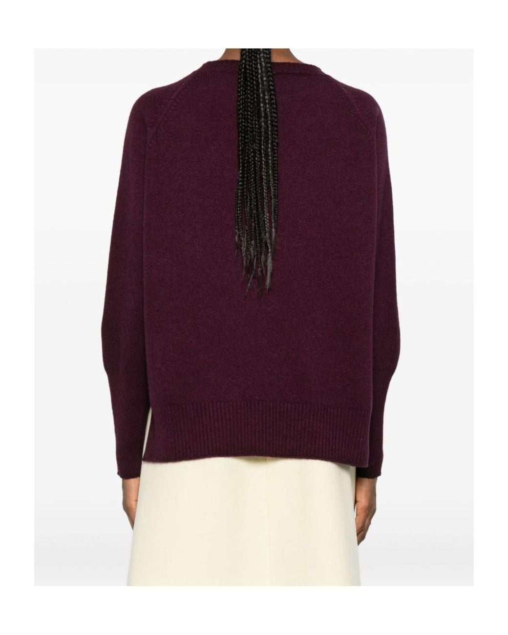 Baserange Purple Raglan-Sleeve Jumper