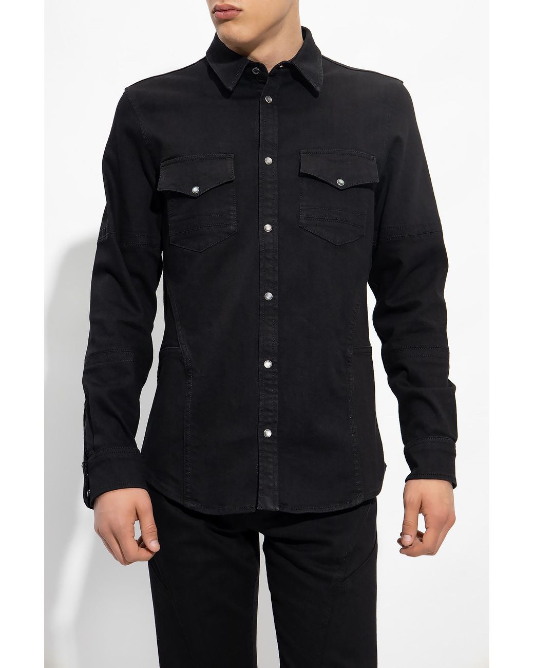 McQueen Blue Denim Shirt for men