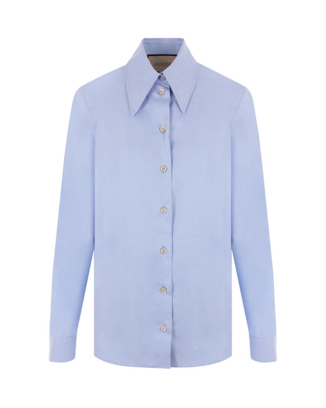 chinese dress ladies GUCCI || GG Logo Long-Sleeved Logo Monogram Shirt – FASHION MYST main image 1