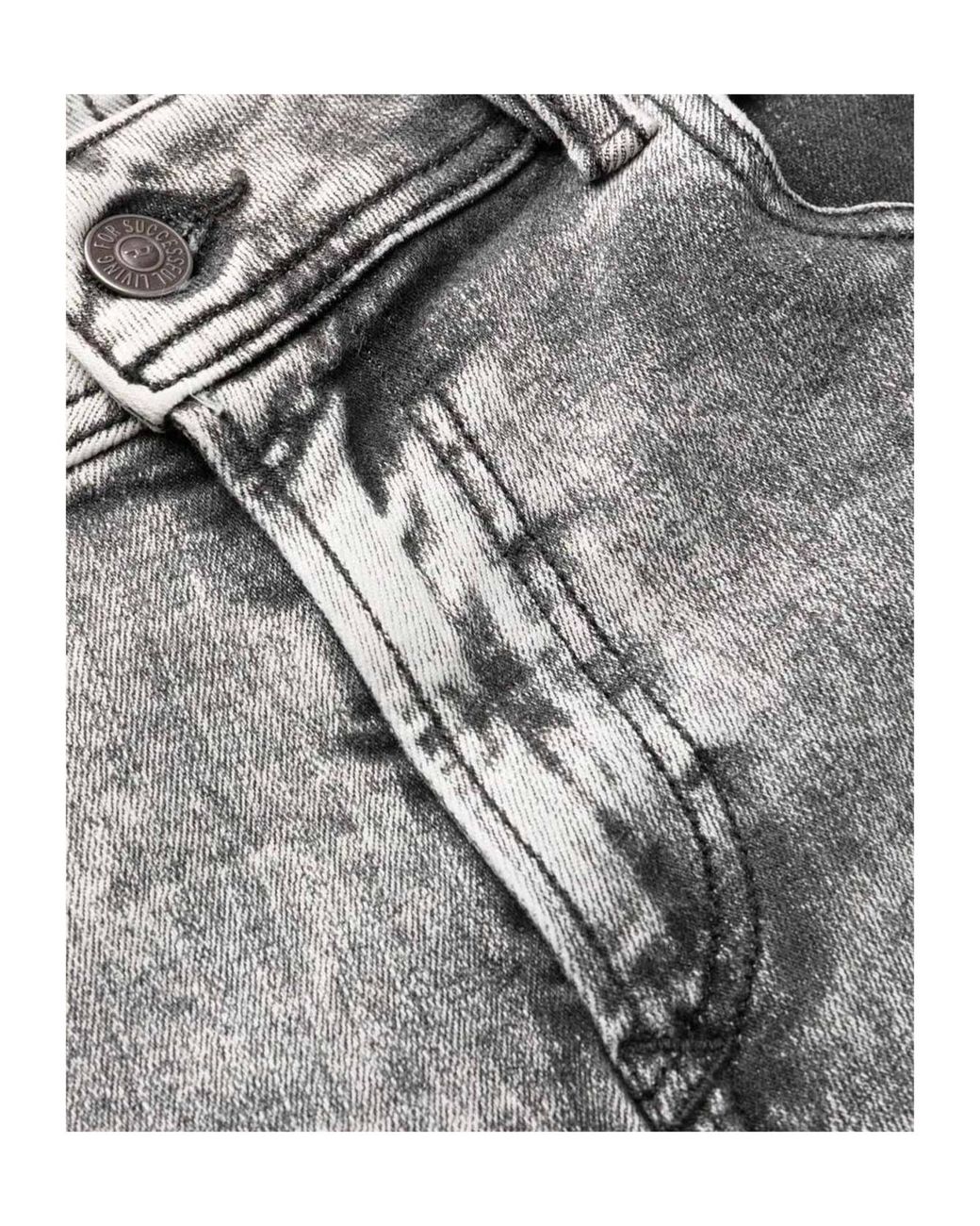 DIESEL Gray Marble-Pattern Slim-Fit Jeans for men