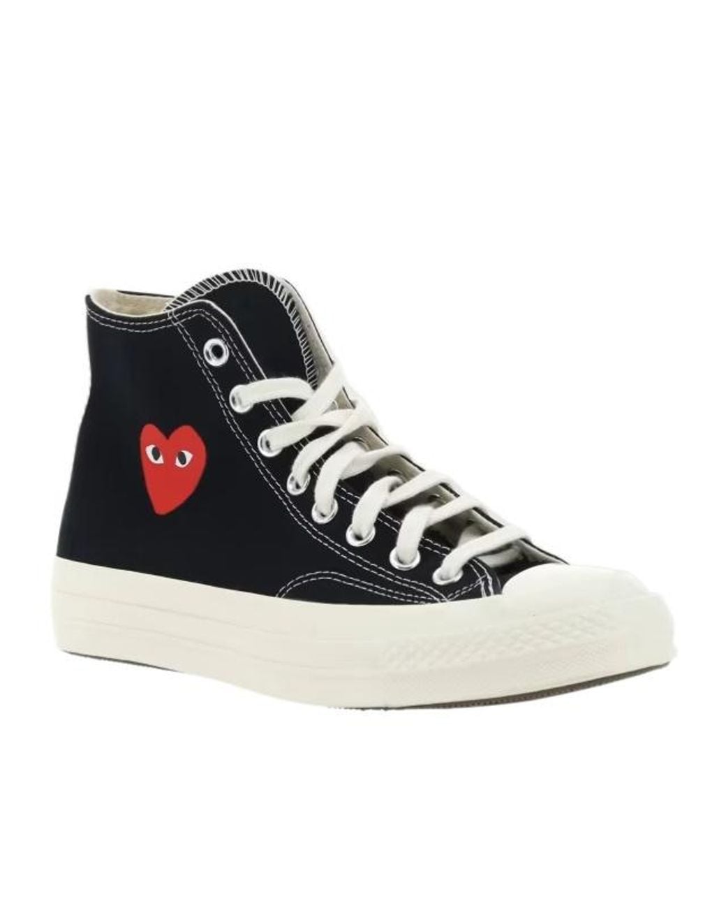 COMME DES GARÇONS PLAY Black Play High-top Sneakers for men