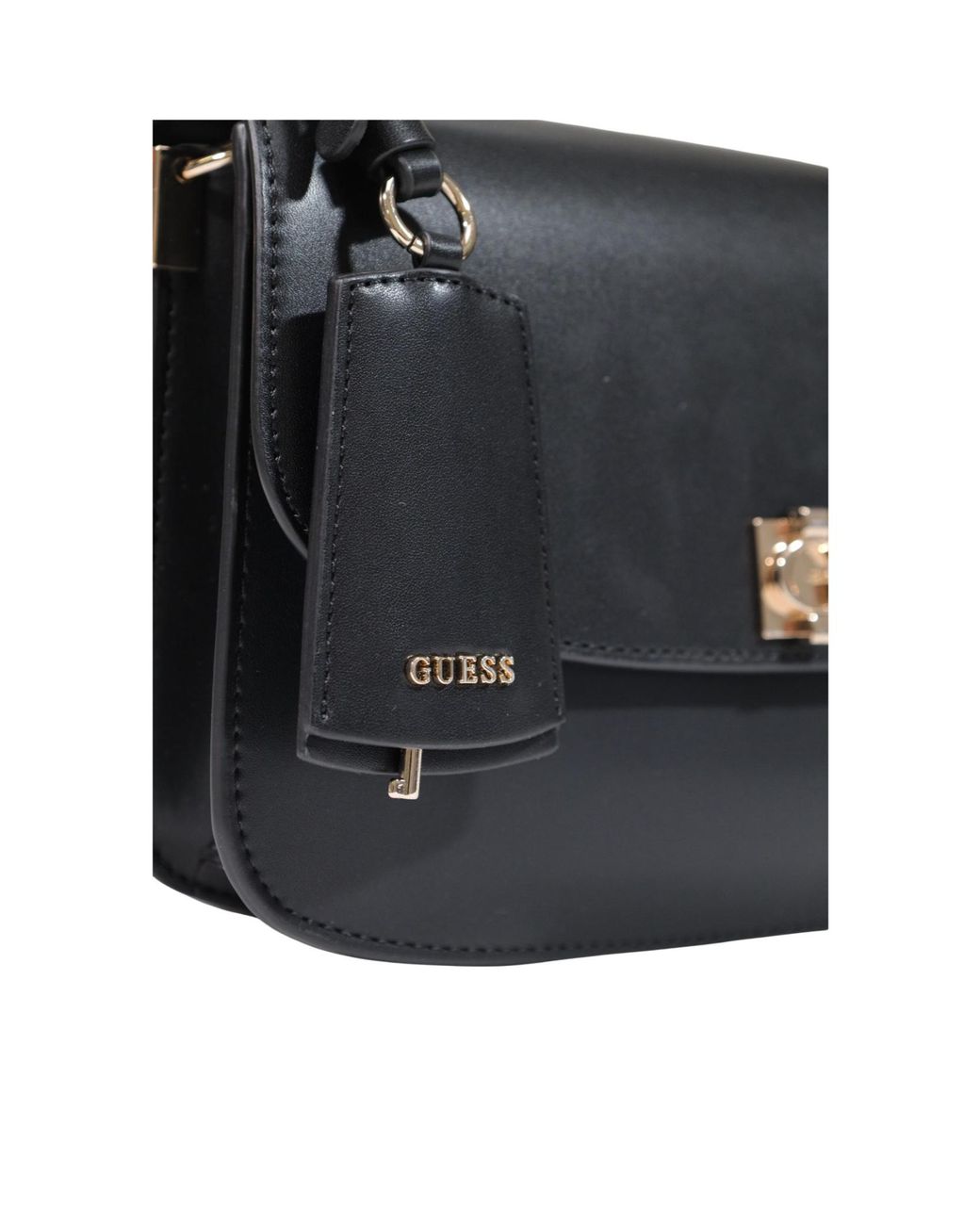 Guess Black Amorette Grained Shoulder Bag