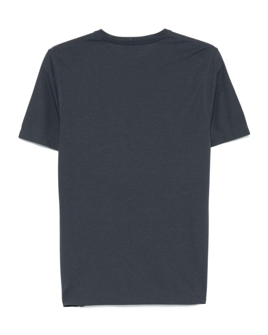 Zanone Blue Crewneck Short-Sleeved T-Shirt for men