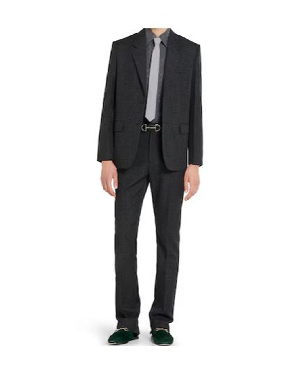 Gucci Black Mouliné Pants for men