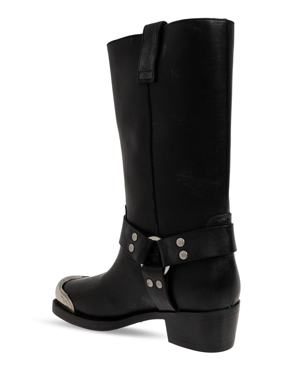 Paris Texas Black Roxy Leather Boots