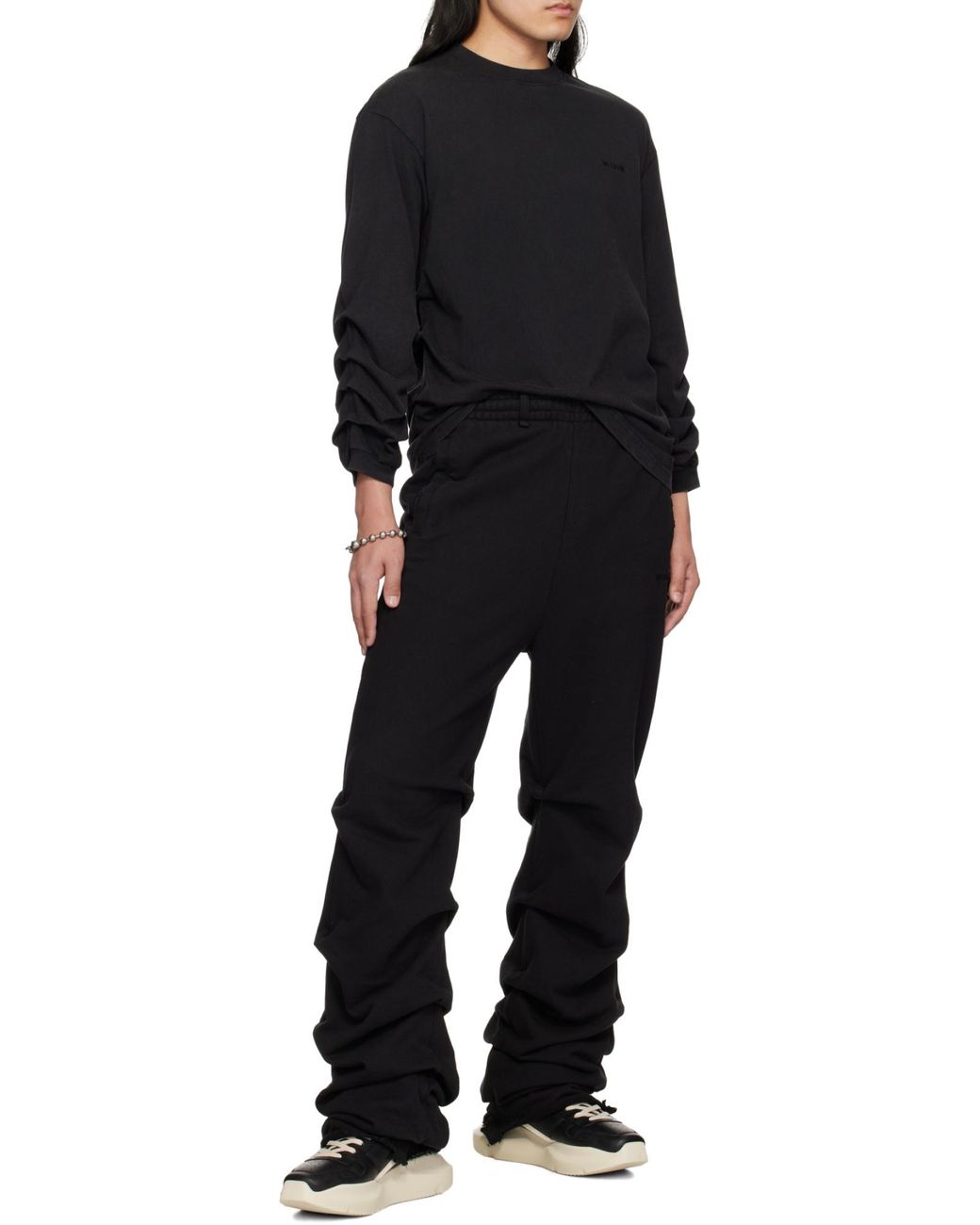 we11done Black Jersey Sweatshirt