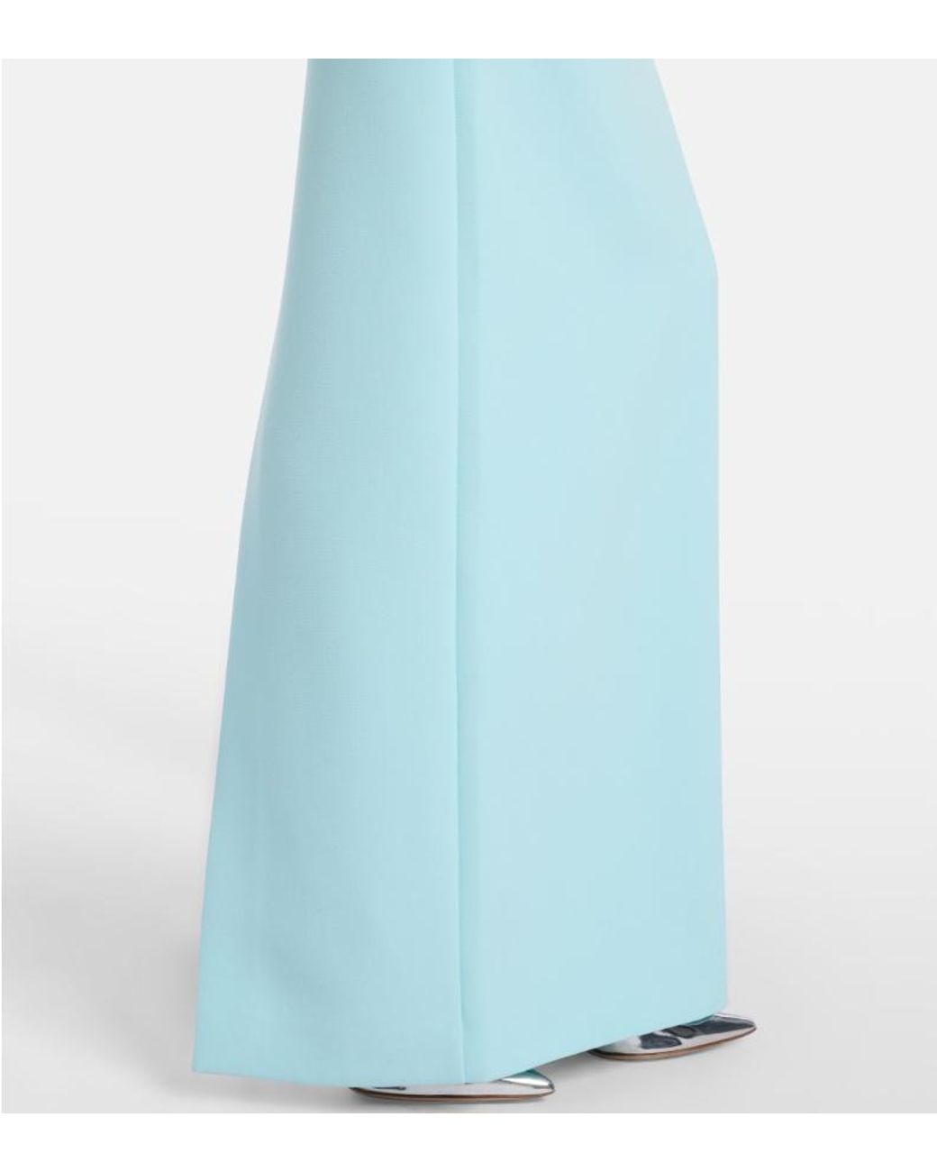 Roland Mouret Blue Floral-Applique Gown