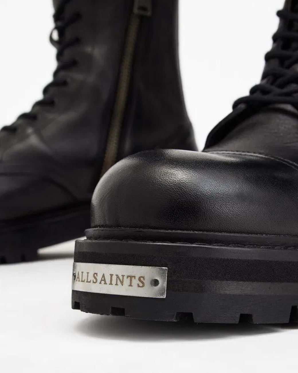 AllSaints Black Hank Boots for men