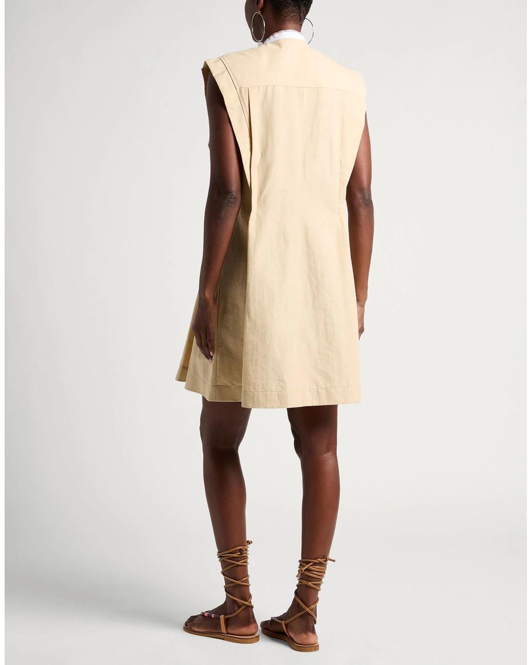 Chloé Natural Short Dresses