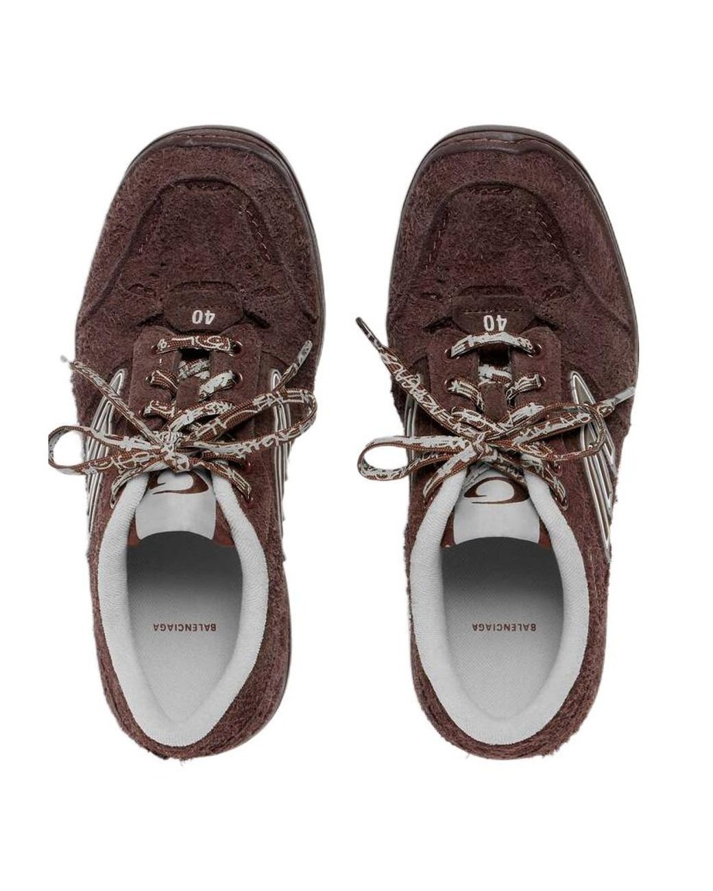 Balenciaga Brown Hamptons Suede Sneaker for men