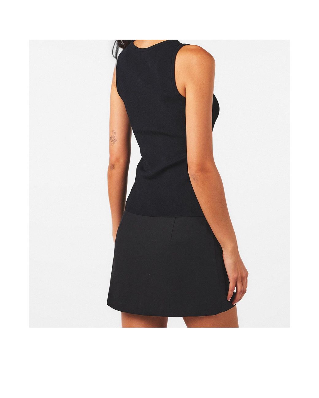Balenciaga Black Sleeveless Fitted Vest