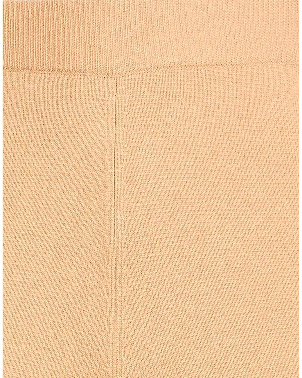 Max Mara Natural Solid-Color Loose Knitted Pants