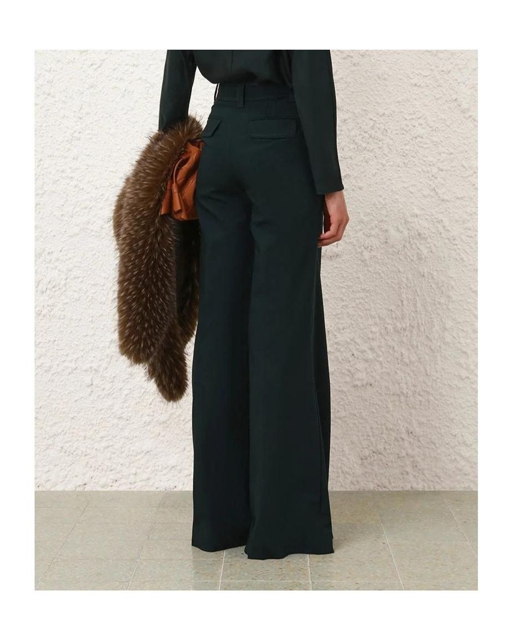Zimmermann Blue Valiant Flared Pants