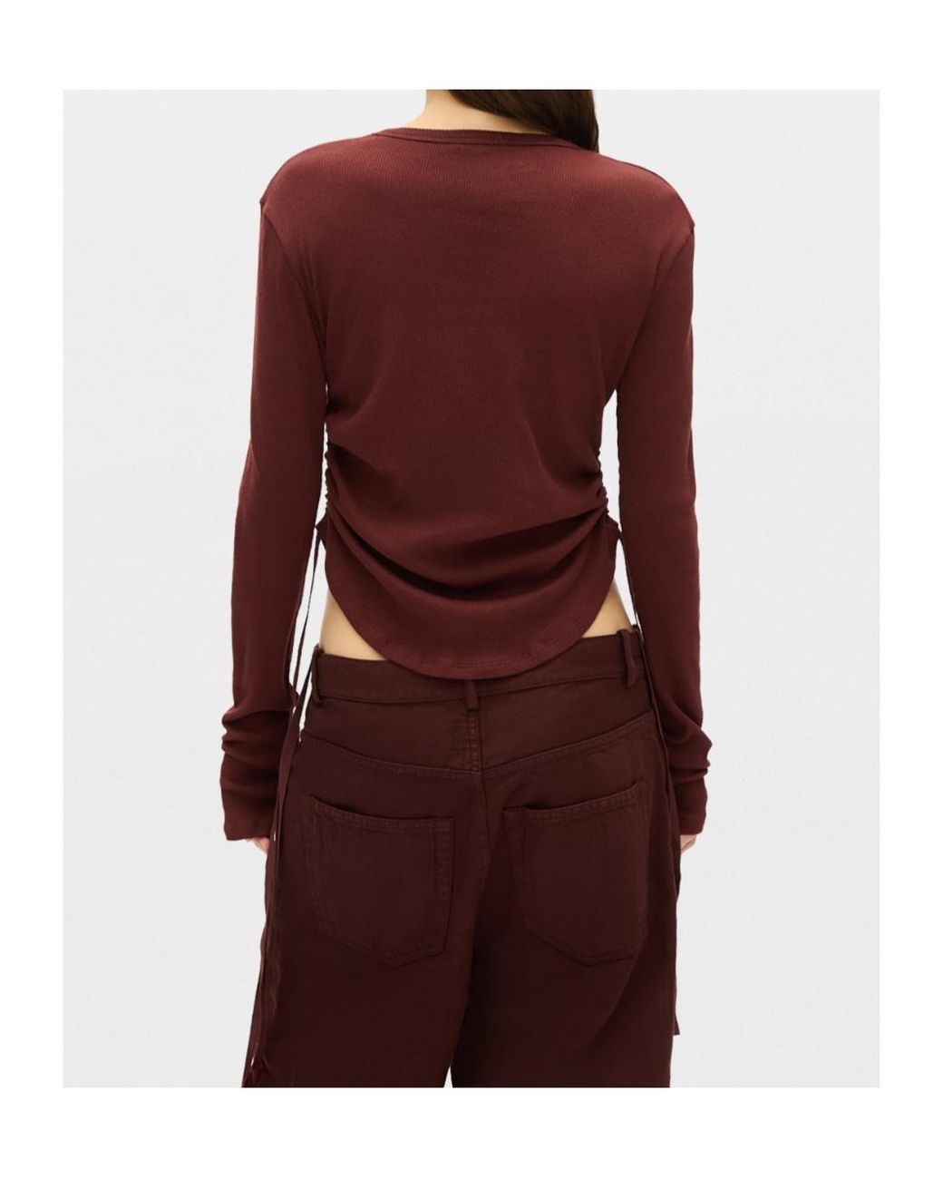 Ann Demeulemeester Purple Dot Wrinkled T-Shirt