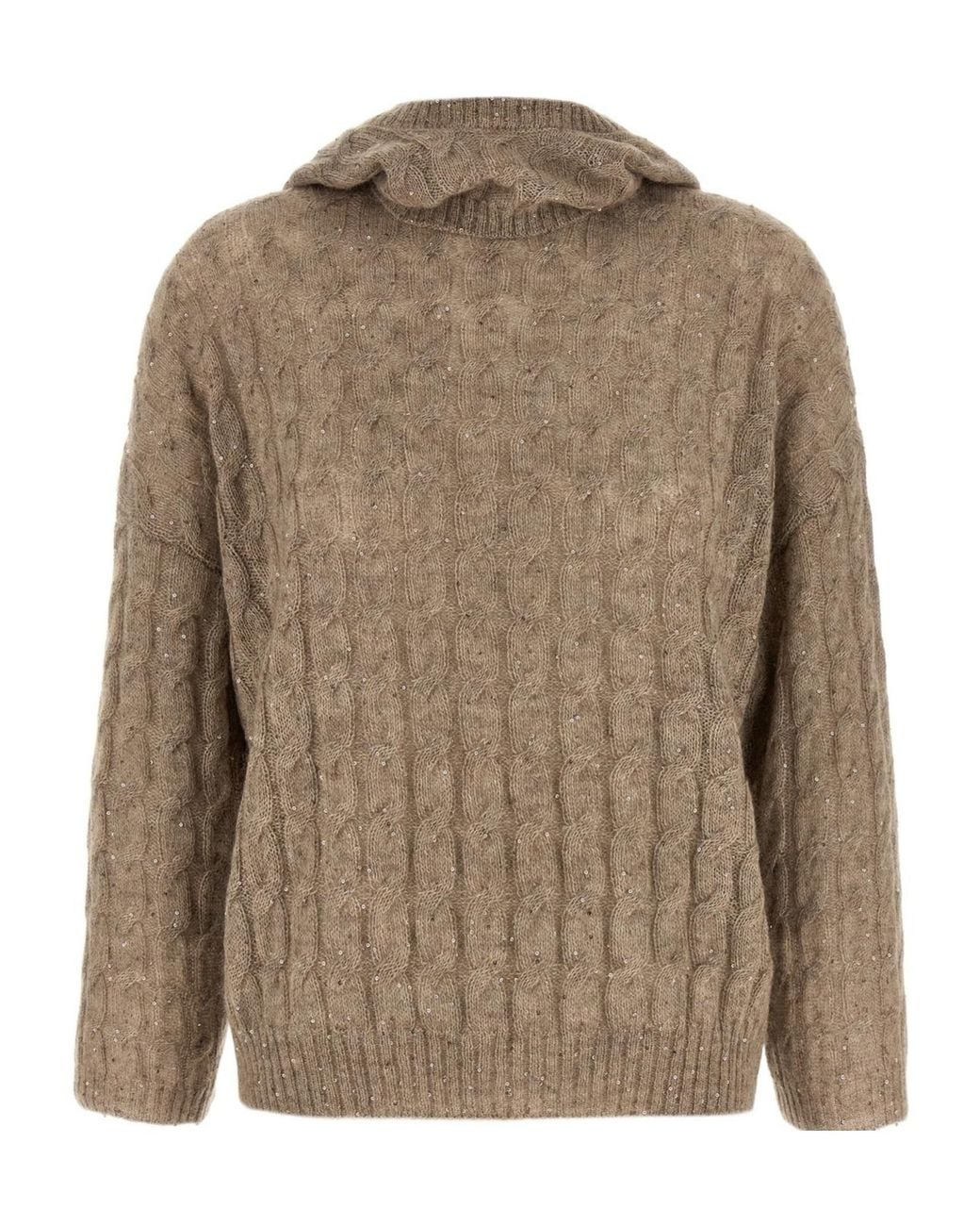 Brunello Cucinelli Brown Long Sleeve Sweater