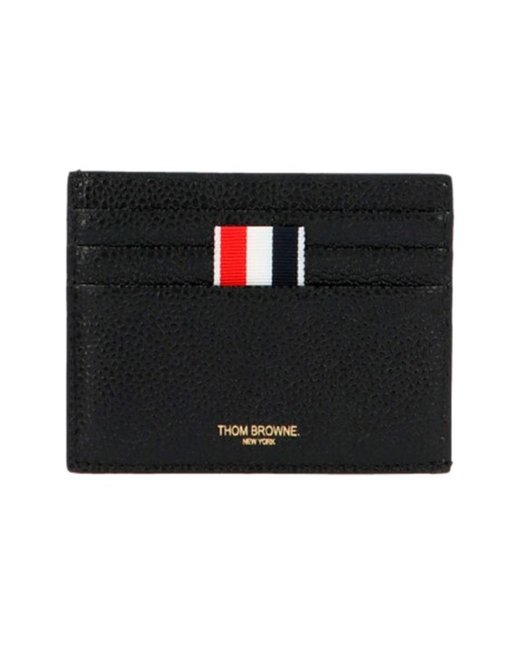 Thom Browne Red Classic Three-Stripe Card Bag for men