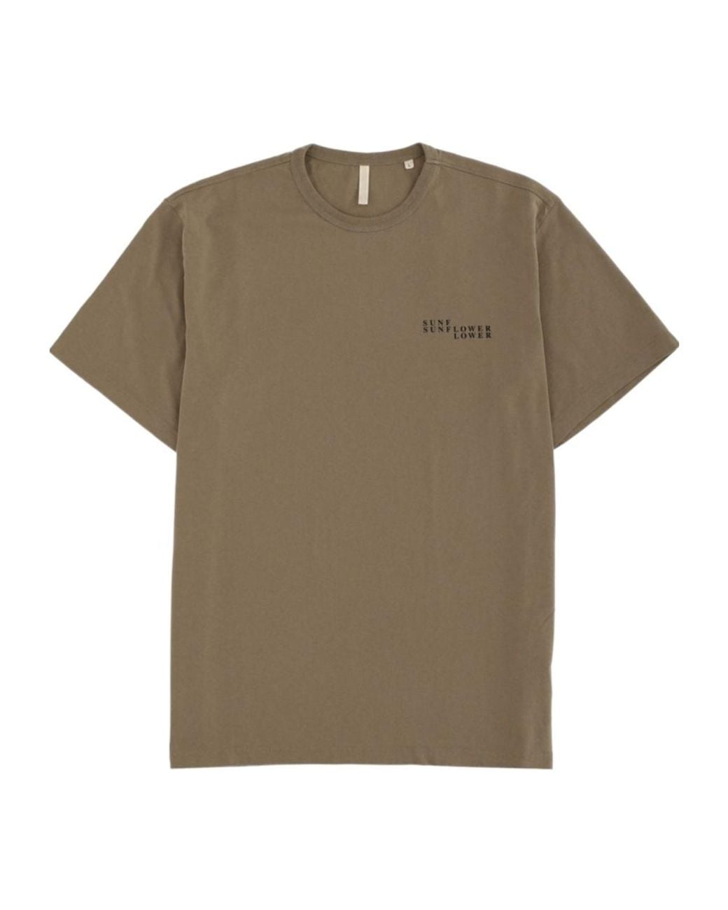 sunflower Green Logo Printed Crewneck T-Shirt for men