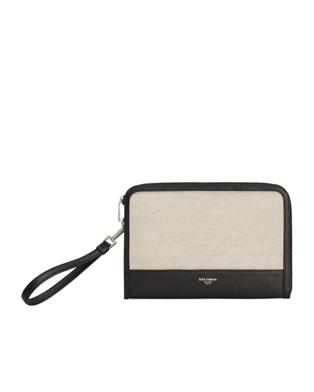 Dolce & Gabbana Multicolor Atene Zipped Clutch Bag for men
