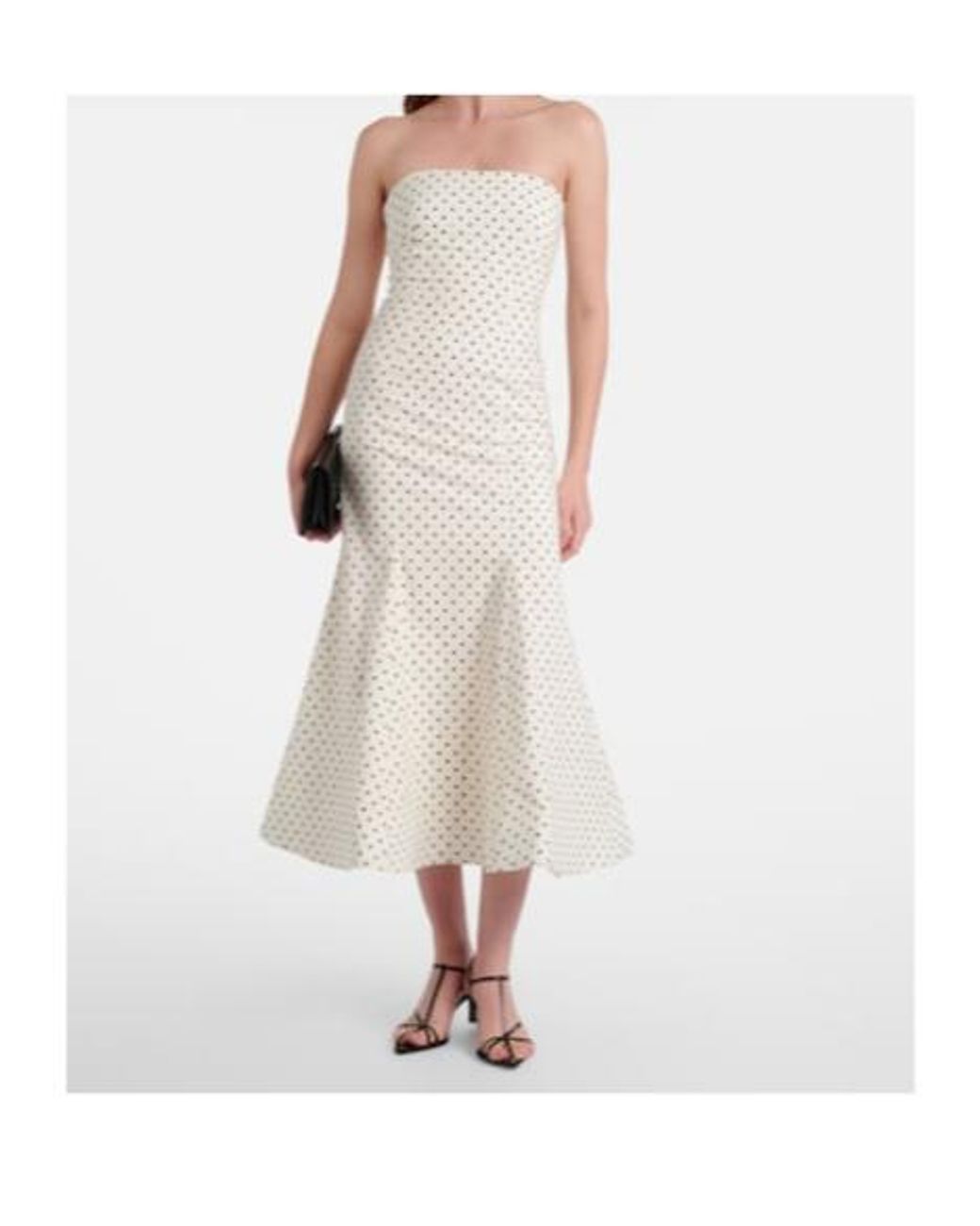 ROTATE BIRGER CHRISTENSEN White Amadelle Cotton-Blend Midi Dress