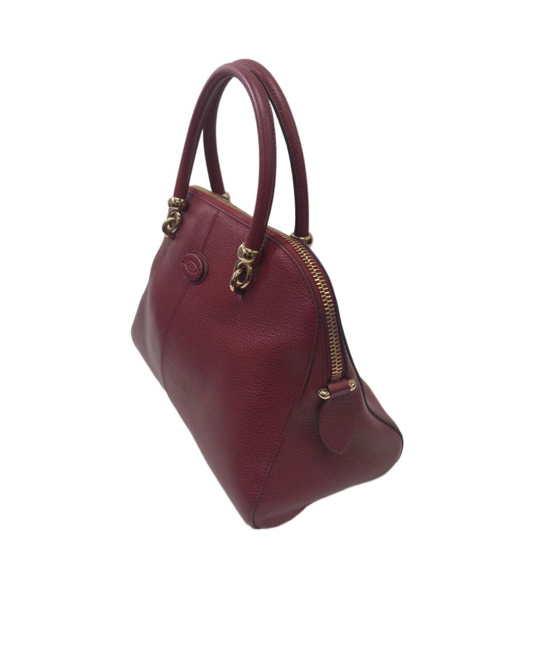 Tod's Red Zip Shoulder Bag