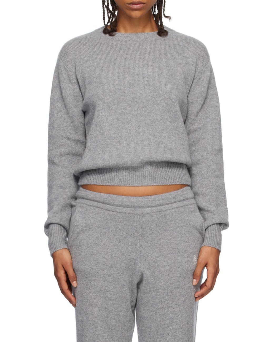 Sporty & Rich Gray Long-Sleeve Knitted Jumper for men