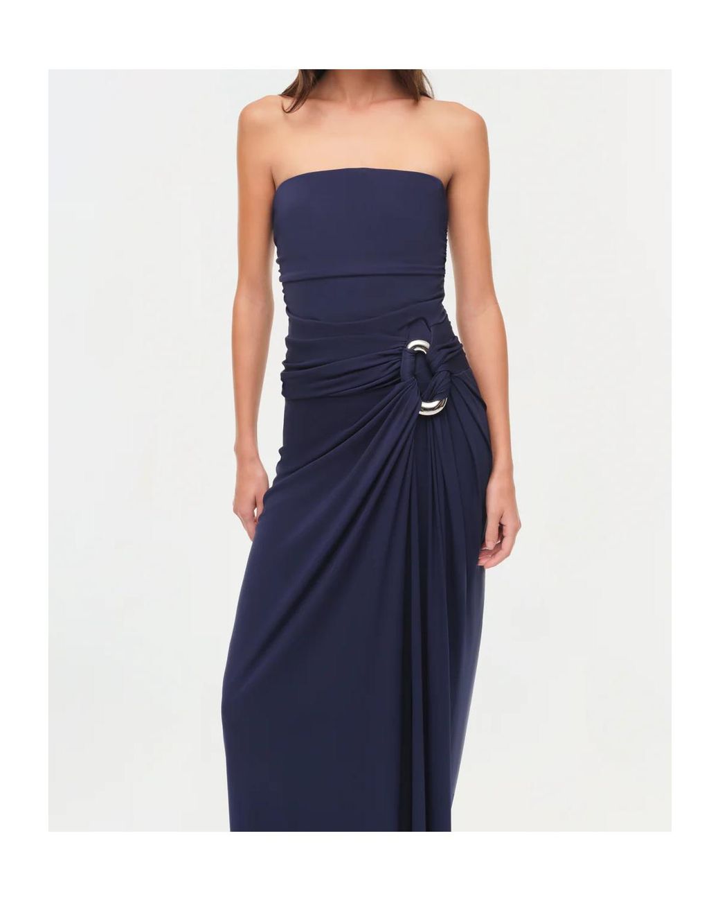 Jonathan Simkhai Blue Strapless Knit Gown