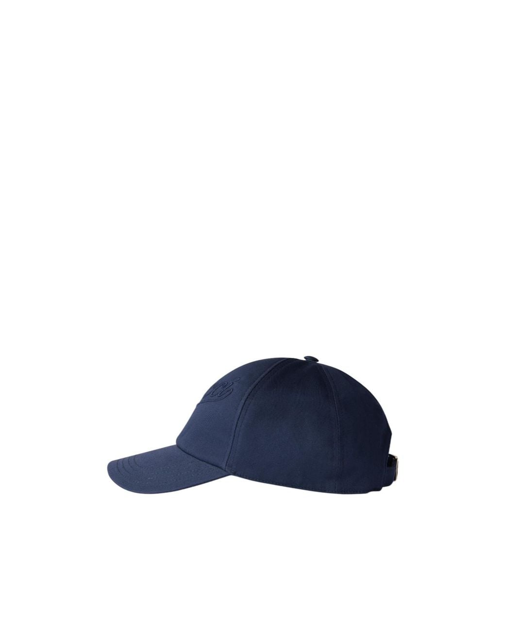 Gucci Blue Logo Embroidered Baseball Hat for men