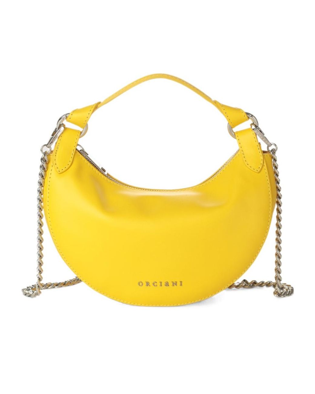 Orciani Yellow Dumpling Vanity Mini Shoulder Bag