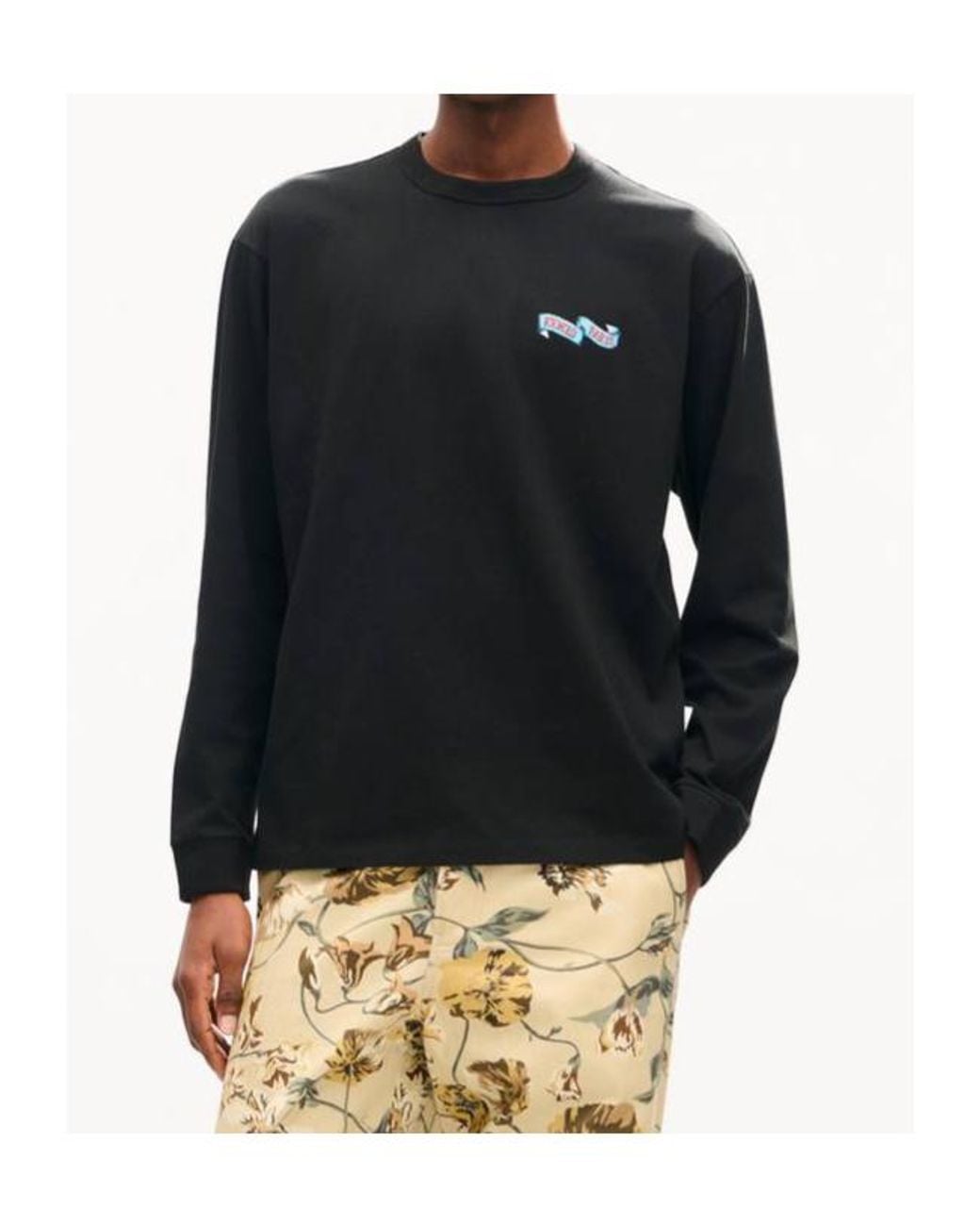 KENZO Black Jumping Tiger' Long Sleeves T-Shirt for men