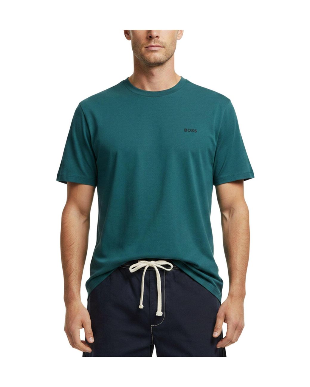 Boss Green Solid Color T-Shirt for men